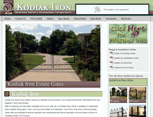 Tablet Screenshot of kodiakiron.com